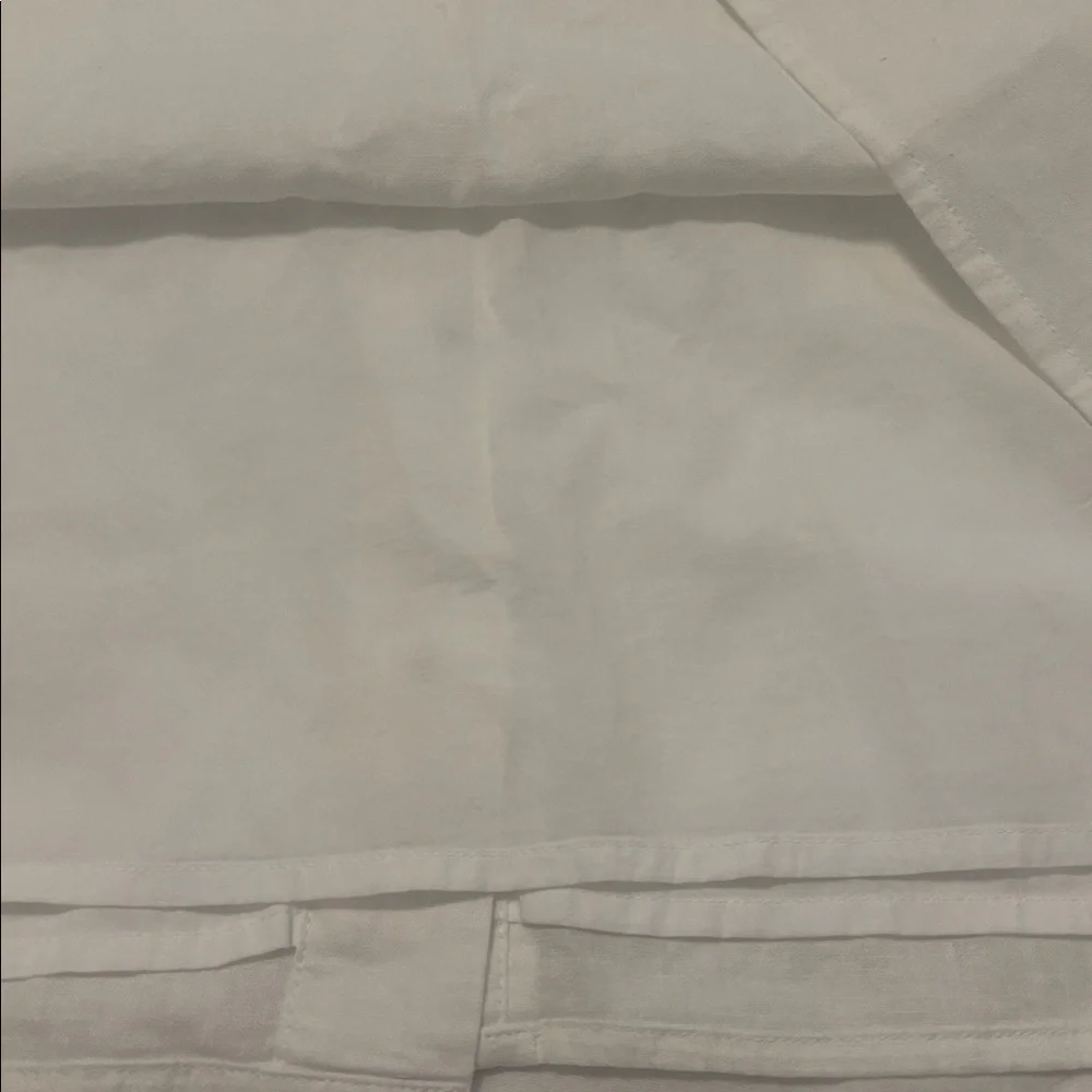 J. Crew White Sleeveless Linen-blend button-front shell SZ XL casual preppy NWT - Picture 11 of 12